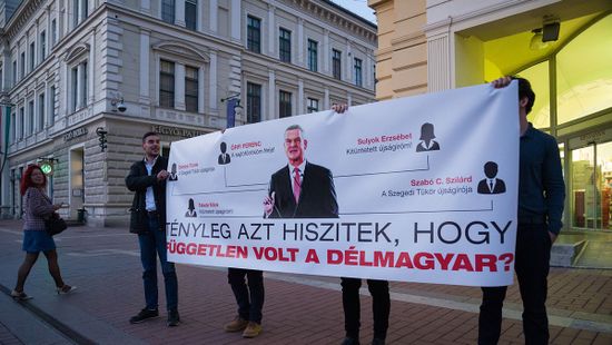 Botka irányította a helyi MSZP-irodából a meghekkelt délmagyaros tüntetést
