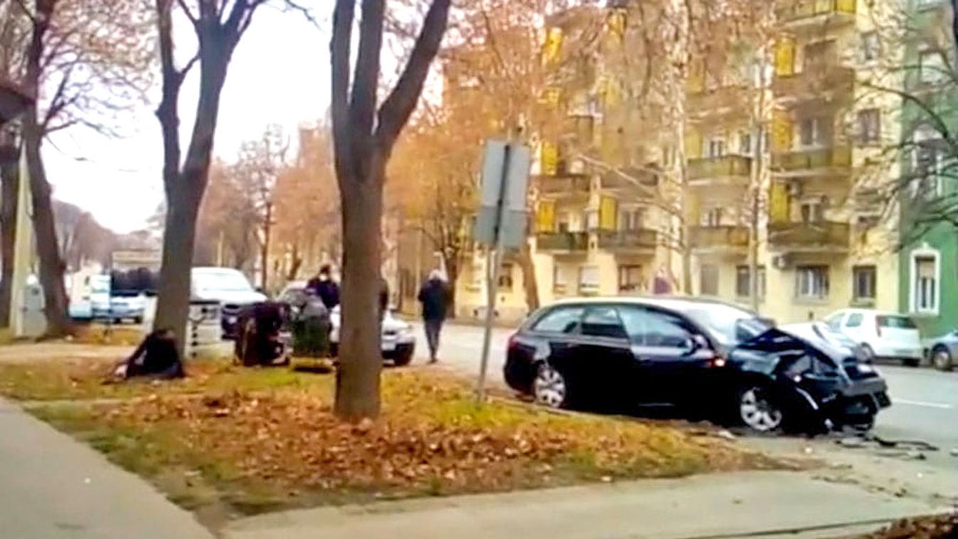 Brutális karambol történt a Moszkvai körúton