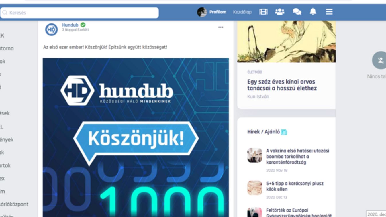 Baloldali támadások kereszttüzébe került az új magyar közösségi oldal