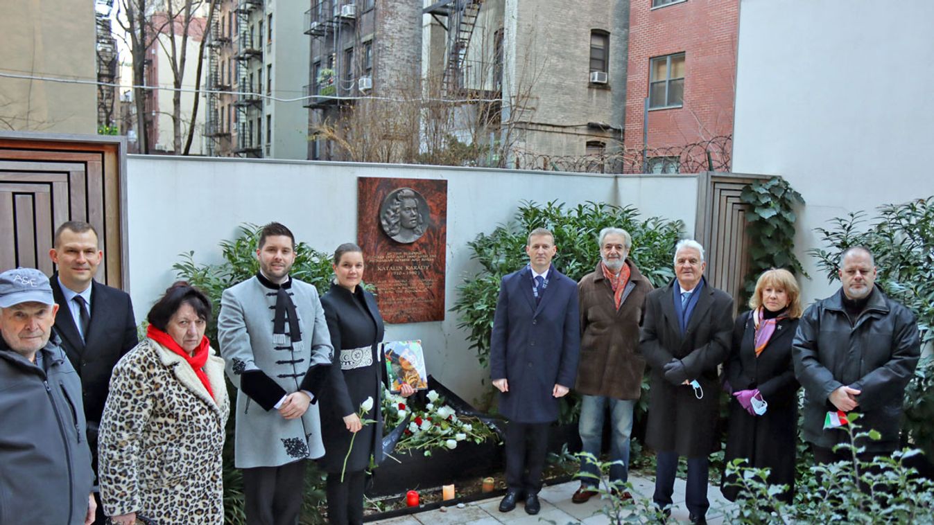 Emléktáblát avattak Karády Katalin tiszteletére New Yorkban