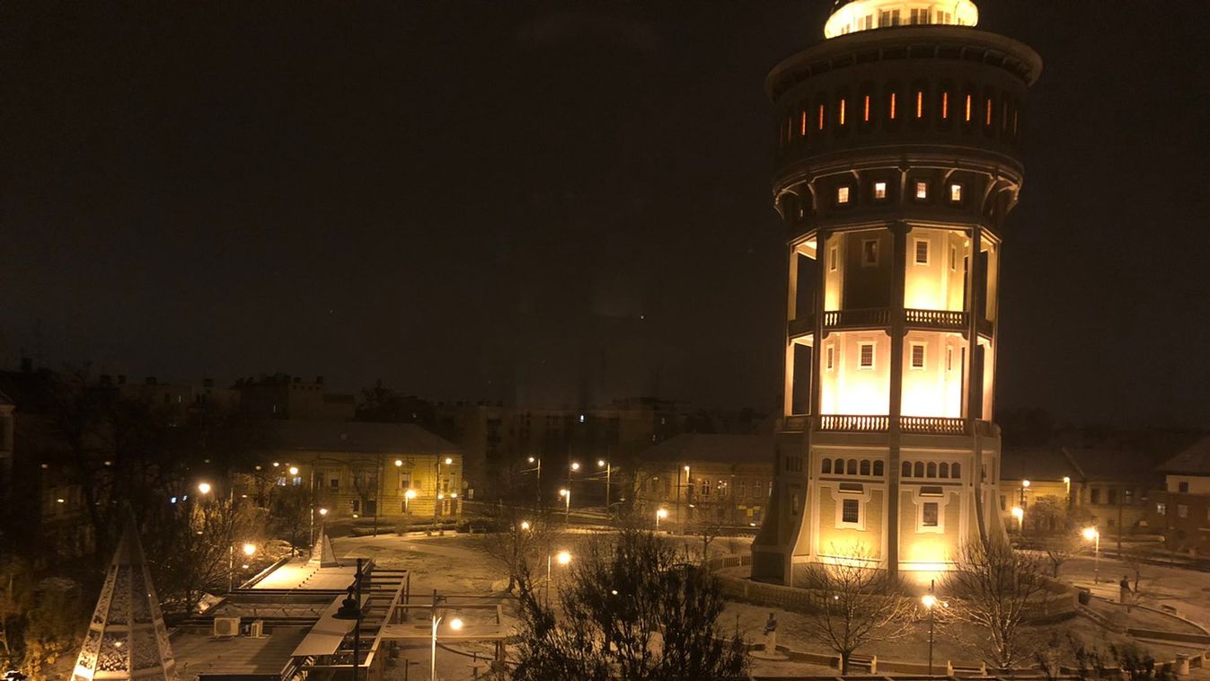 Szegedre is megérkezett a hó