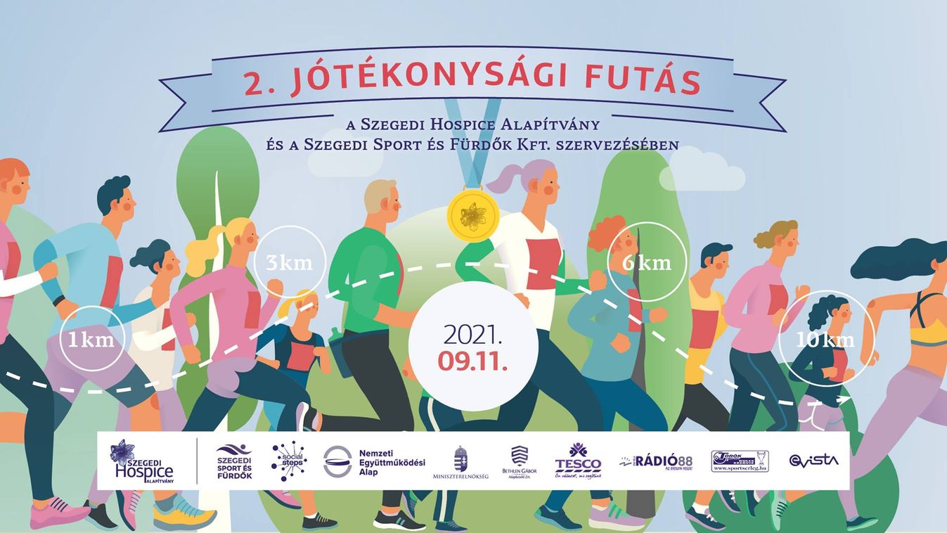 Szombaton a Szegedi Hospice Alapítvány támogatásáért lehet futni