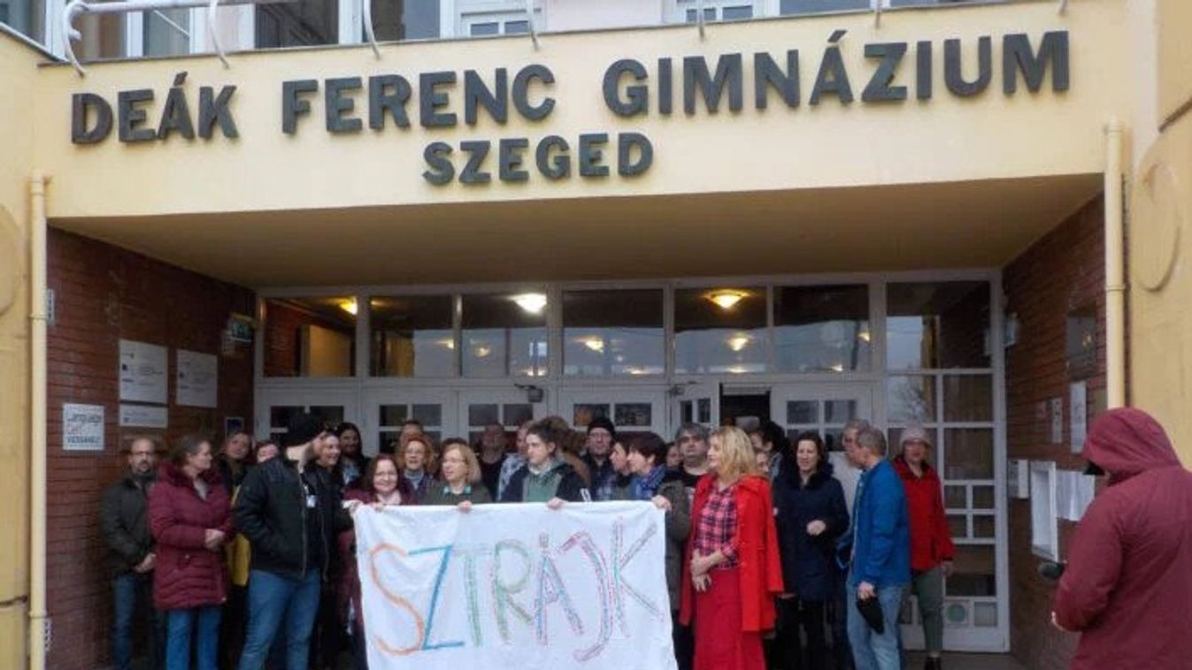 Szegeden is elkezdődött az országos pedagógussztrájk