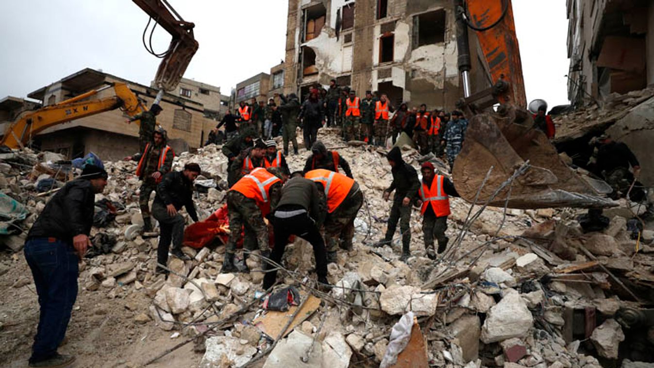 Már több mint ötezer áldozata van a török-szíriai földrengésnek