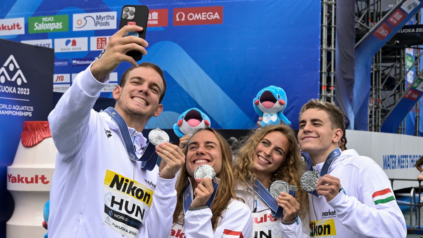 Világbajnoki ezüstérmes Olasz Anna nyíltvízi váltó csapata