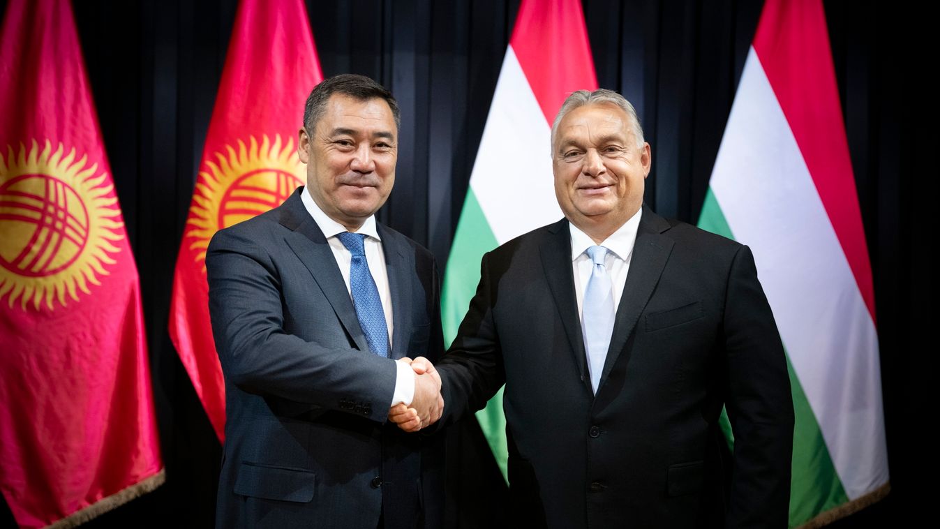 Orbán Viktor Kirgizisztán elnökét fogadta munkalátogatáson