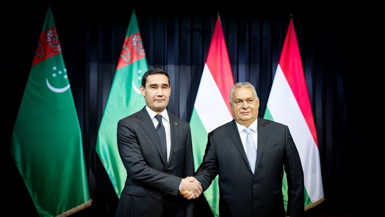 Orbán Viktor energiabiztonsági kérdésekről tárgyalt Türkmenisztán elnökével