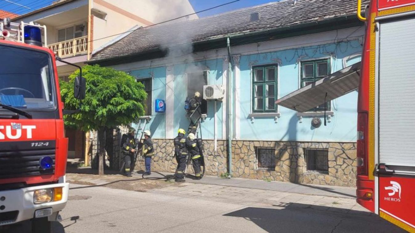 Szeged: tűz keletkezett egy lakóházban