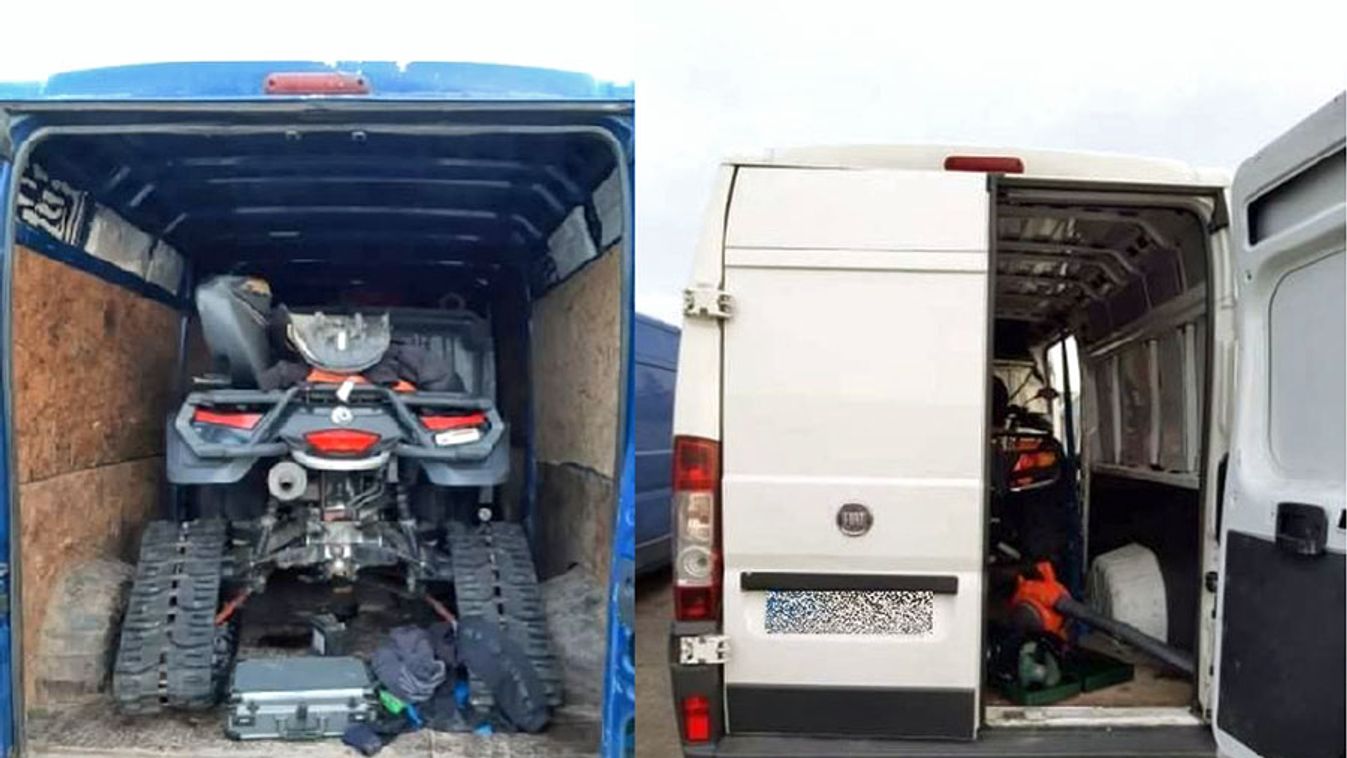 Lopott kvadokat szállított két román sofőr, lebuktak Maroslelén