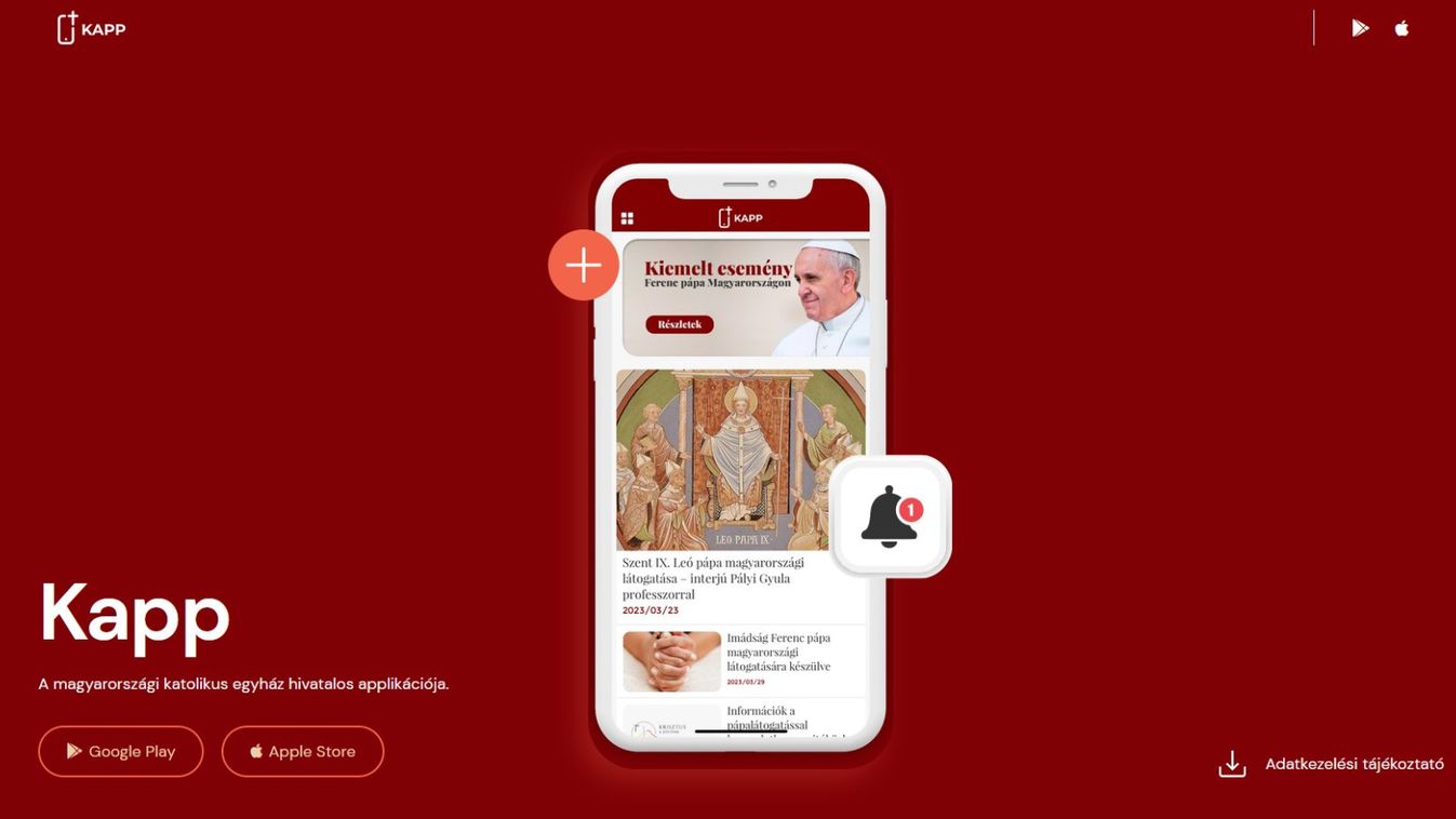 Pápalátogatás - Letölthető a katolikus mobilapplikáció, a KAPP