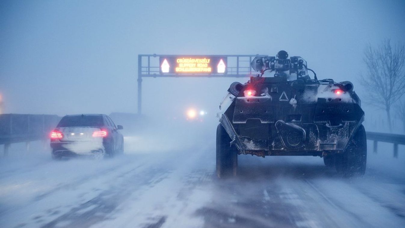 Tankok az úton- így mentetett a hóban a Magyar Honvédség - GALÉRIA