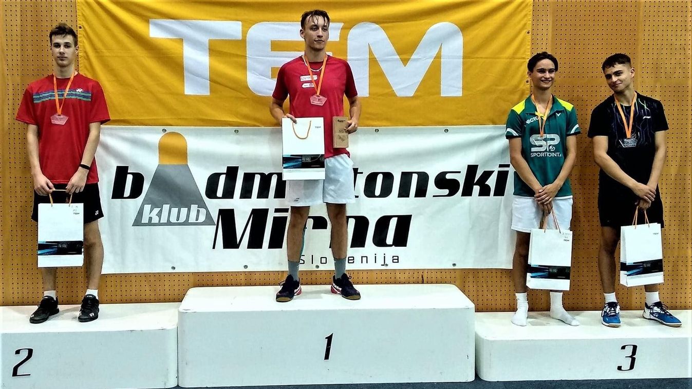 Ezüstérmet szerzett a szegedi Könczöl Ádám a szlovéniai tollaslabda versenyen
