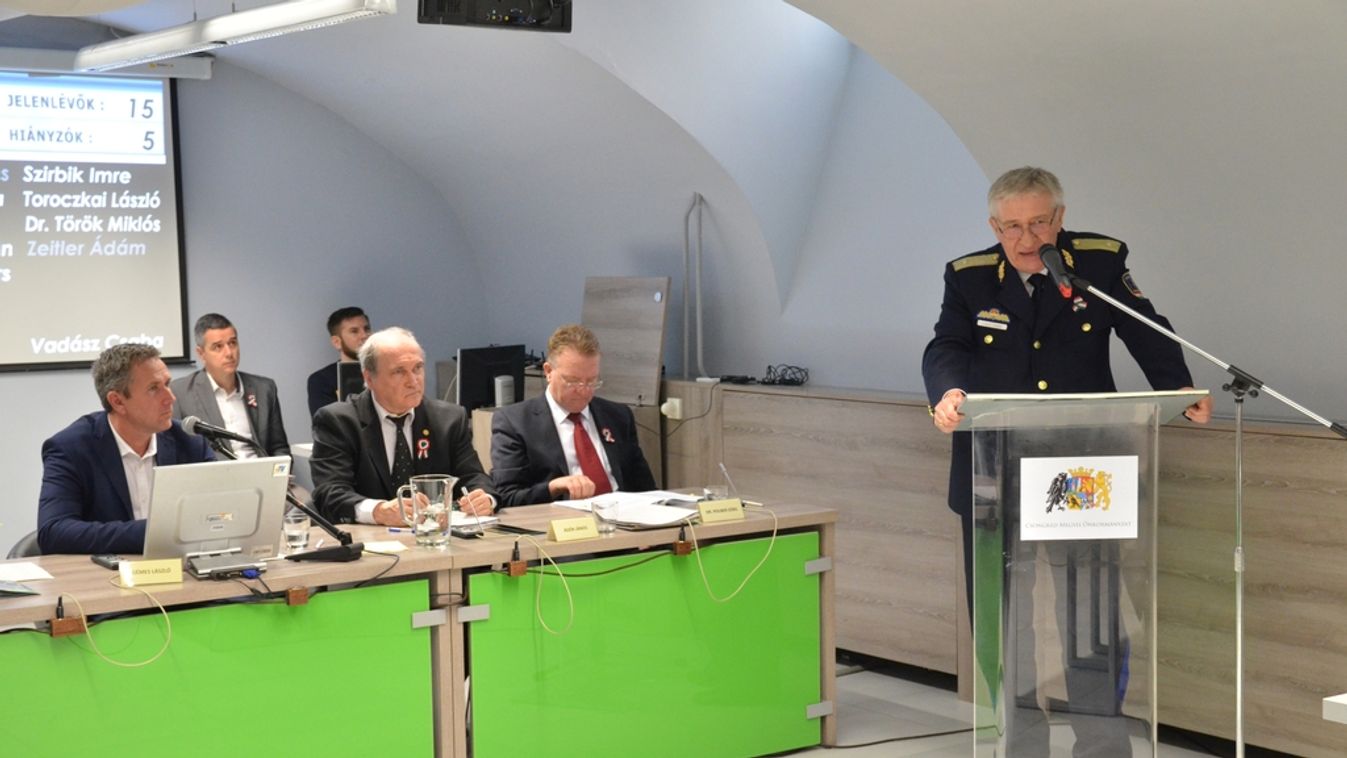 A megyei közgyűlés elfogadta Dakos József rendőrfőkapitány beszámolóját