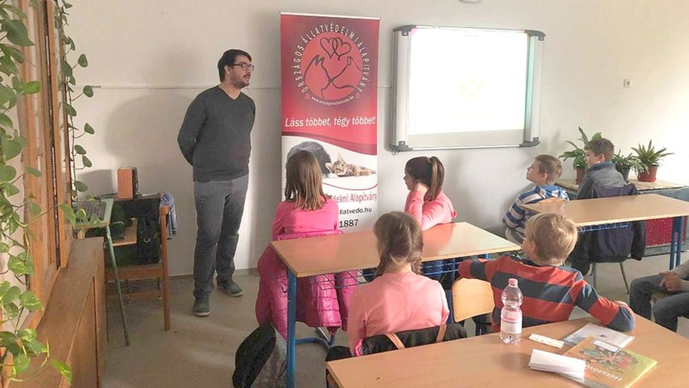 Szegedi kisdiákokat oktatott az Országos Állatvédelmi Alapítvány