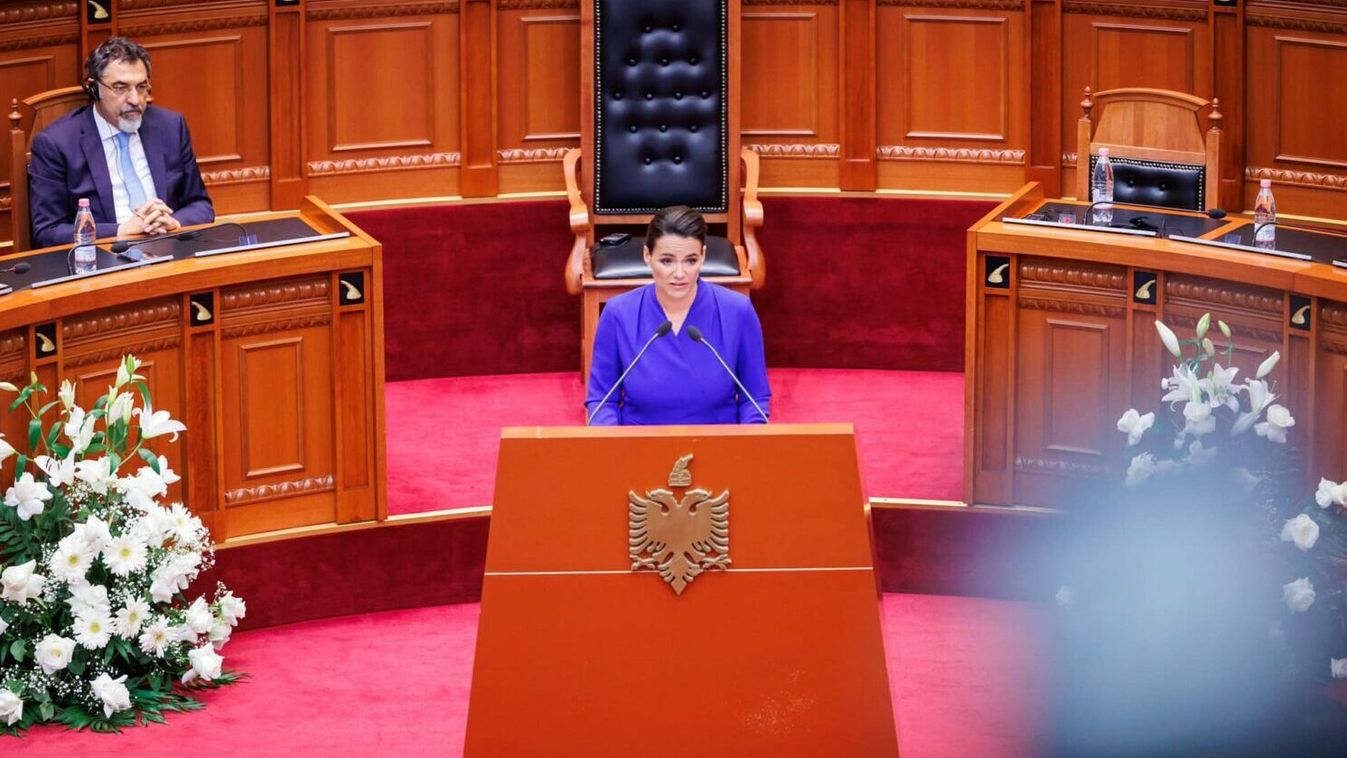 Novák Katalin az albán parlamentben szólalt fel