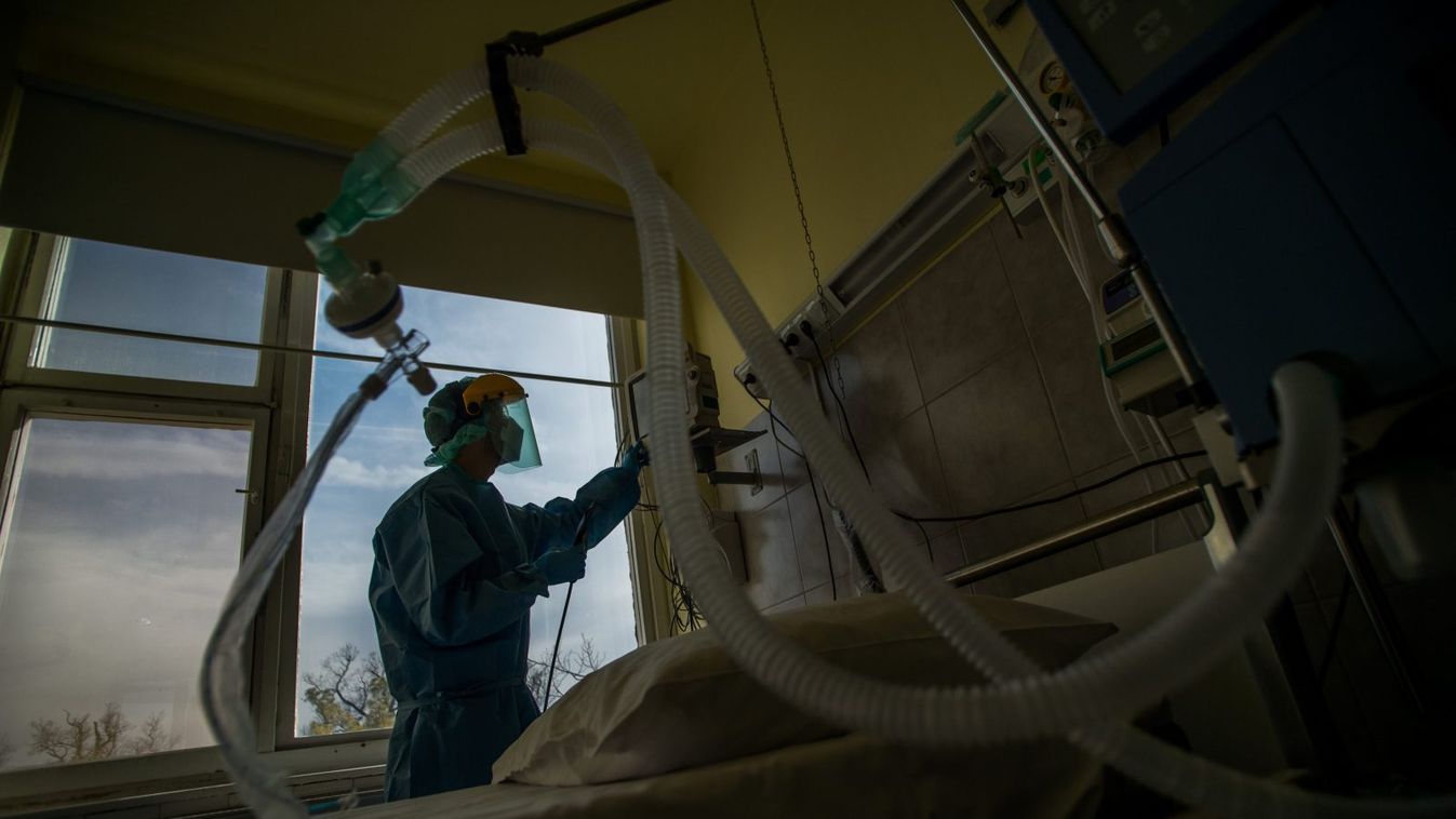 Kórházi képek koronavírusos betegek ellátásáról