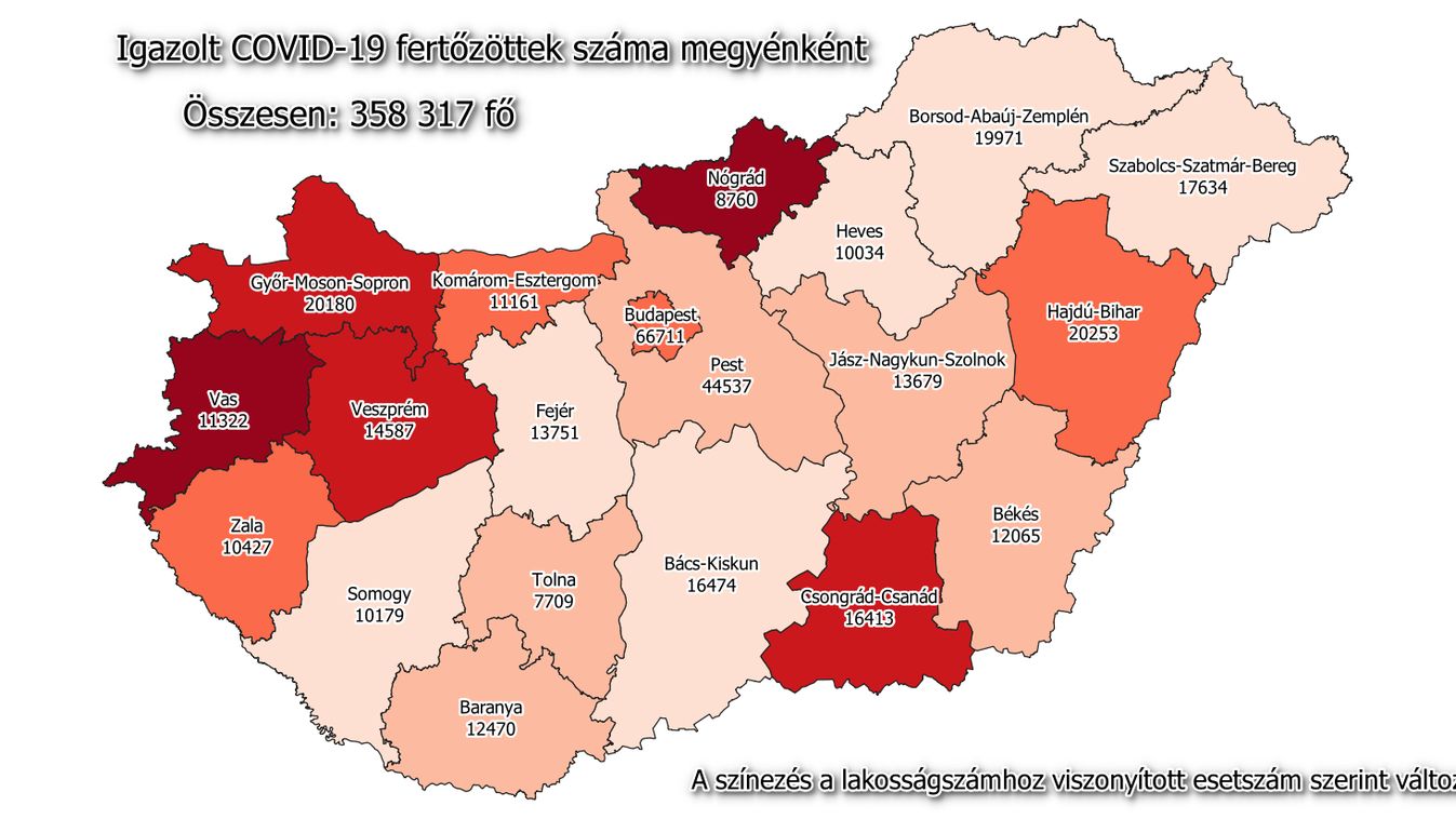 Hetvennel nőtt a fertőzöttek száma Csongrád-Csanád megyében