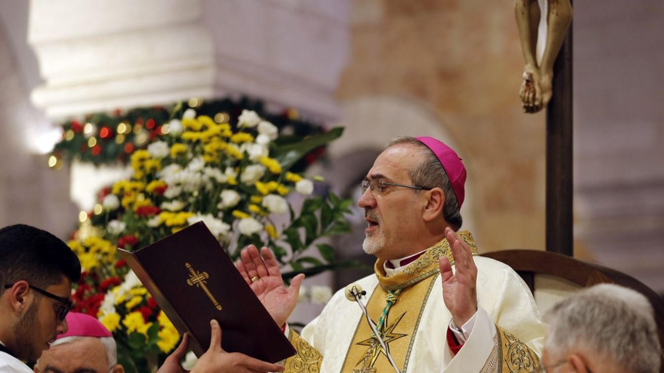 A béke és a megbocsátás üzenetéről szólt a karácsonyi éjféli mise Betlehemben