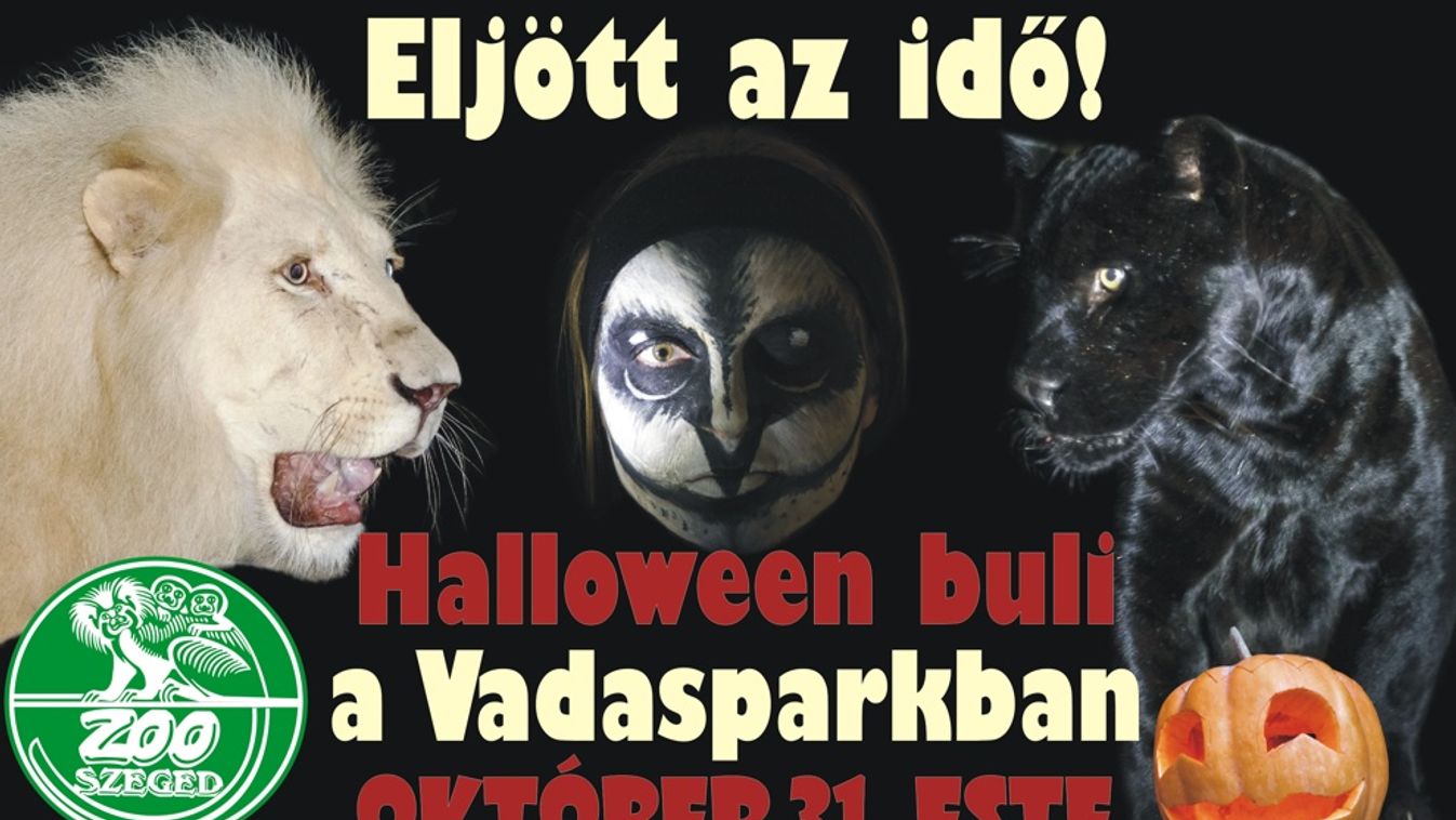 Halloween-partival zárja a szezont a Szegedi Vadaspark
