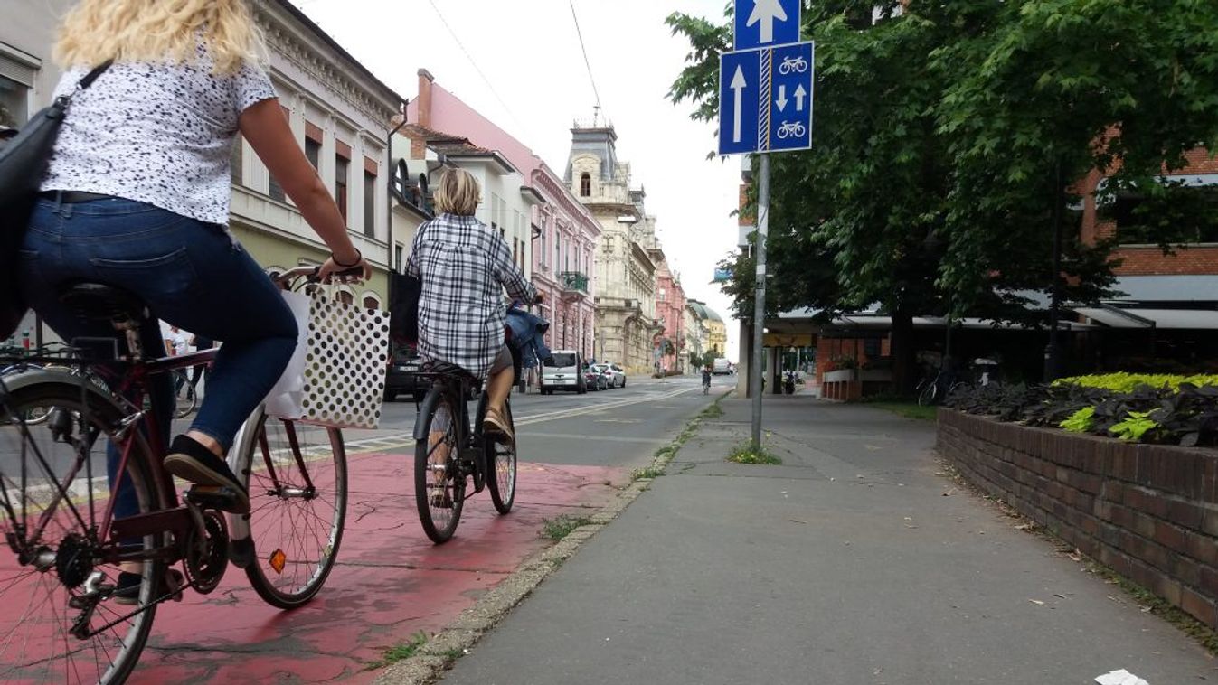 Nem újítják fel a meglévő bicikliutat a József Attila sugárúton, újat építenek mellette