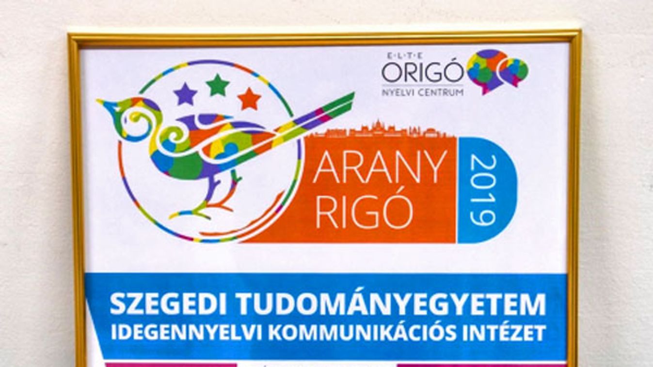 Arany Rigó-díjat kapott az SZTE Idegennyelvi Kommunikációs Intézete