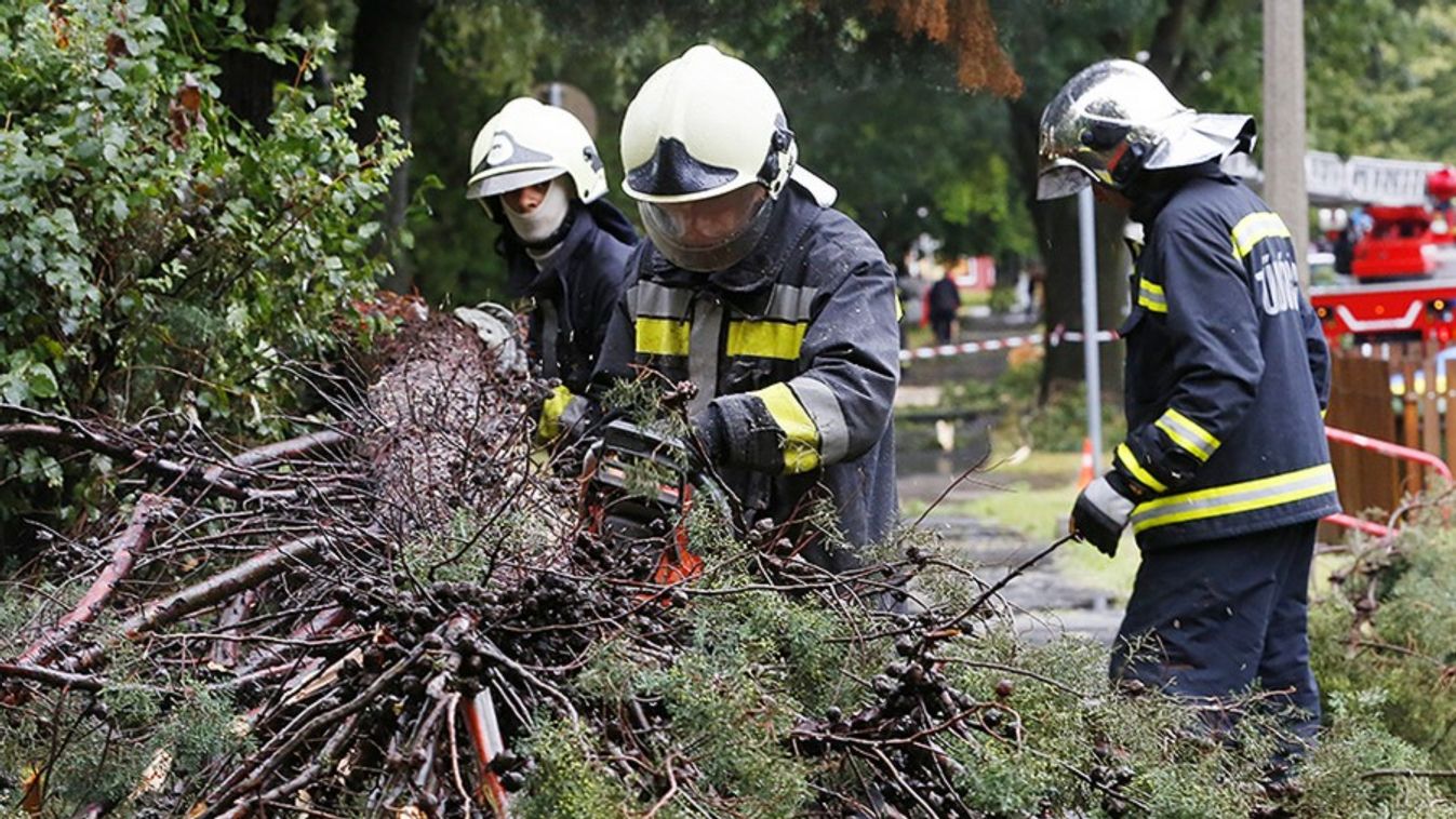 Hétszer riasztották a tűzoltókat a megyén átvonuló vihar miatt