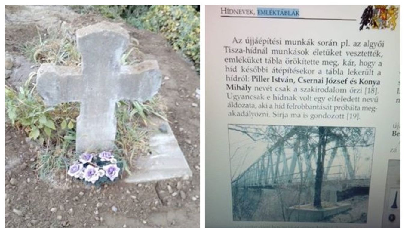 Elfeledett sírt találtak az algyői vasúti hídnál