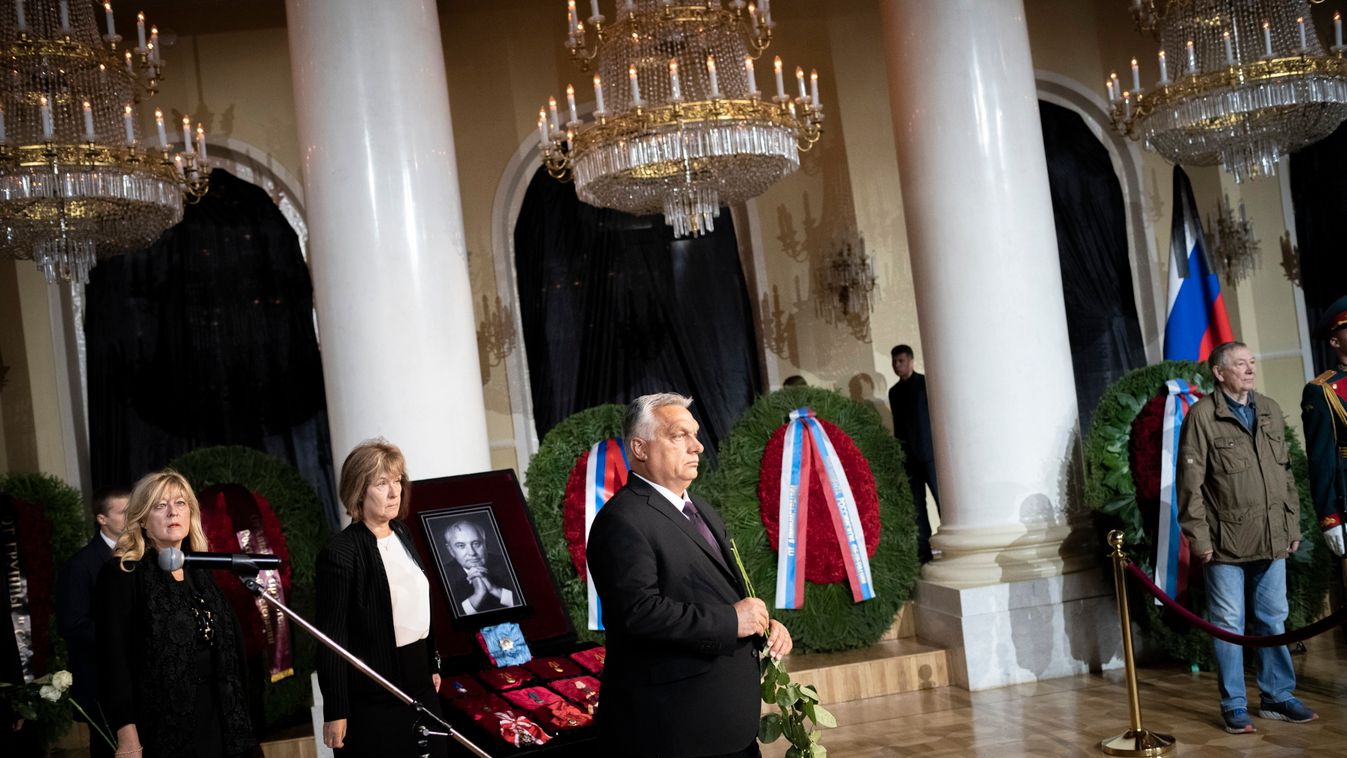 Orbán Viktor részt vesz Mihail Gorbacsov búcsúztatásán