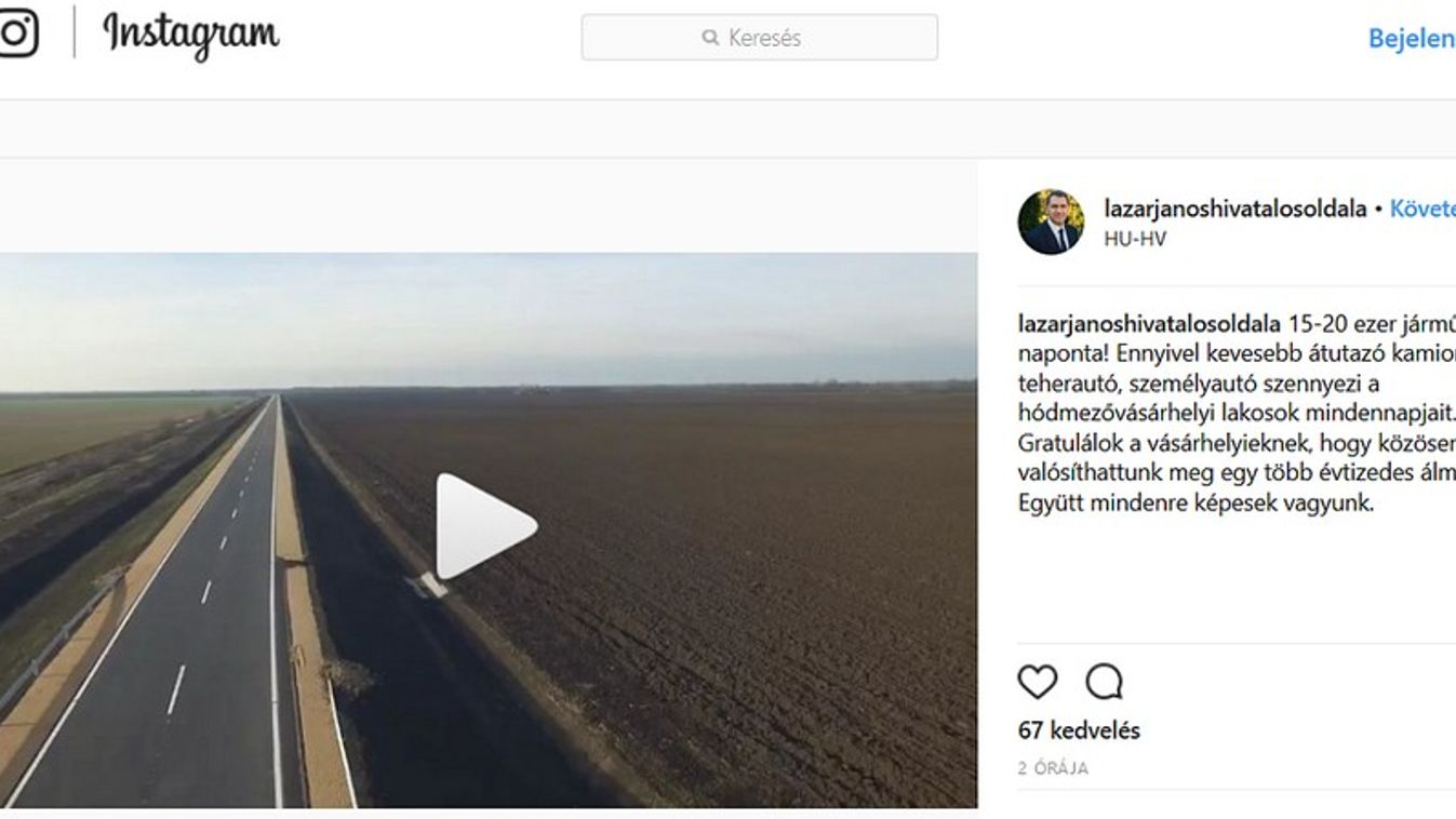 Lázár Jánost már az Instagramon is követni lehet