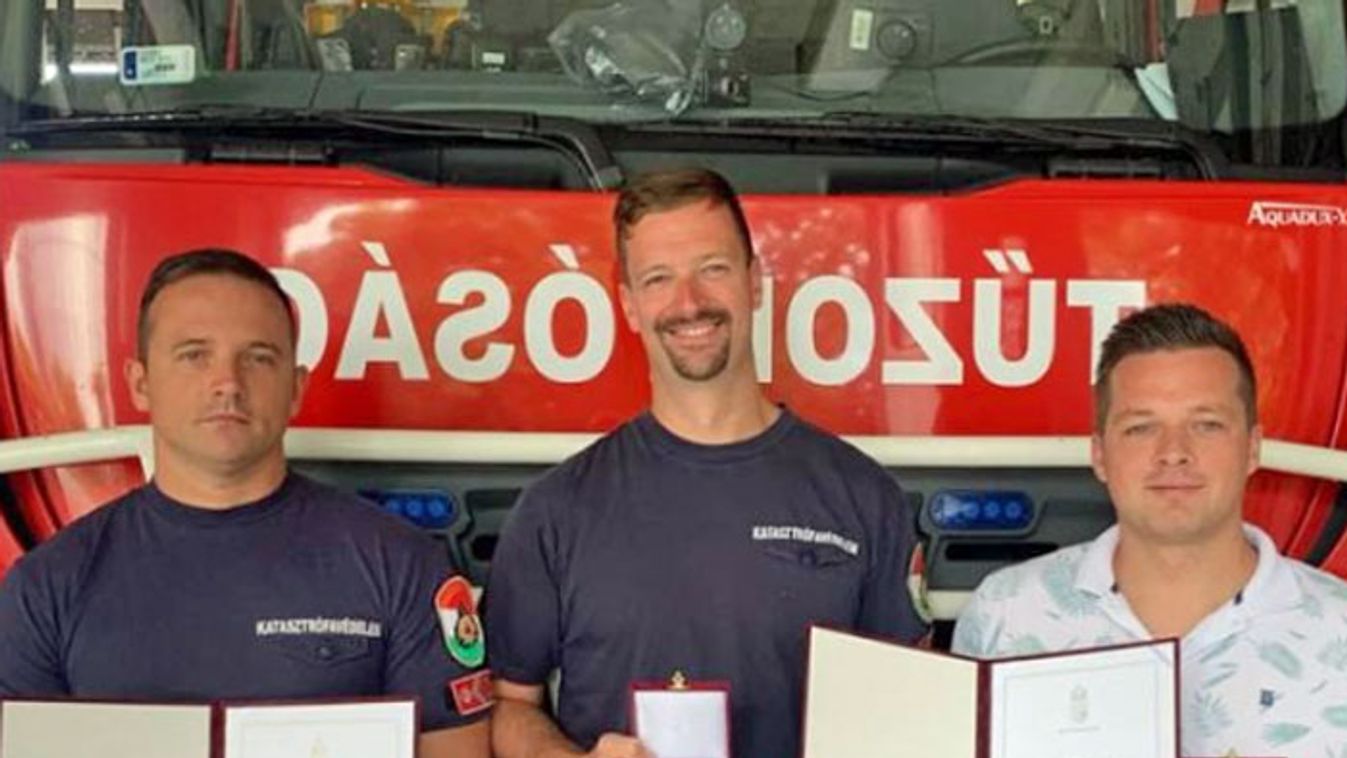 Bátorságért Érdemjelet kapott három szegedi tűzoltó
