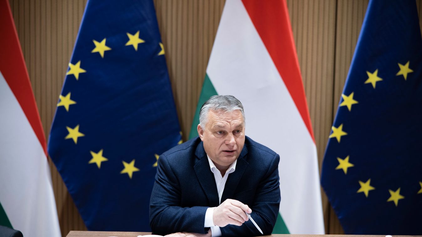 Orbán Viktor az EU-csúcsot előkészítő videókonferencián vett részt