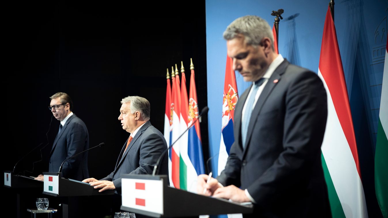 Együtt az illegális migráció ellen-magyar-szerb-osztrák csúcstalálkozó Budapesten