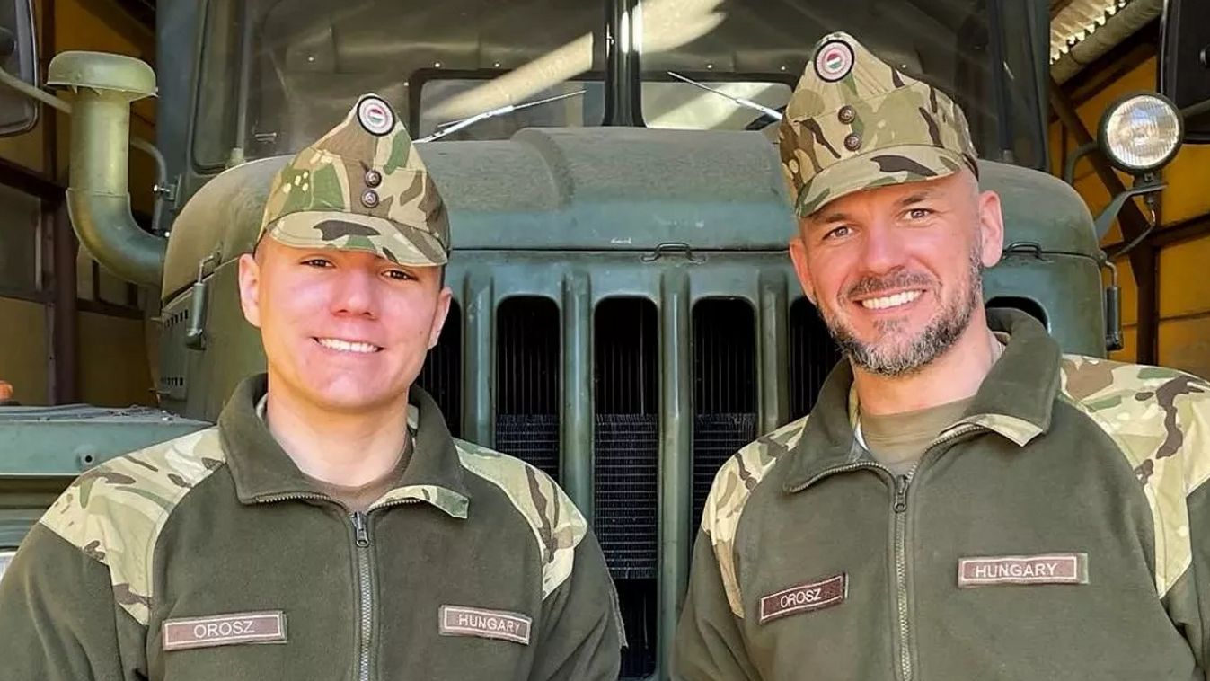 Apa és fia vállalták az önkéntes szolgálatot a megyei zászlóaljnál