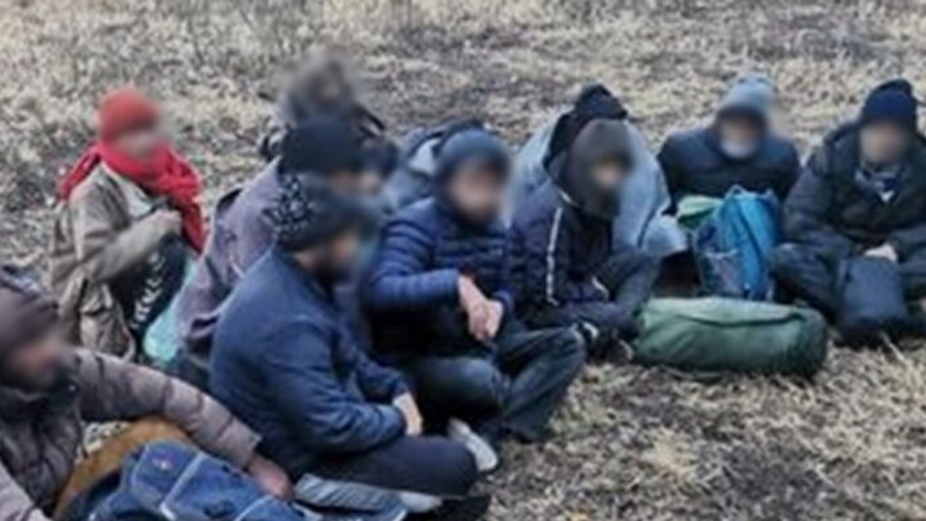 Nyolcvanegy illegális migránst tartóztattak fel Ásotthalomnál