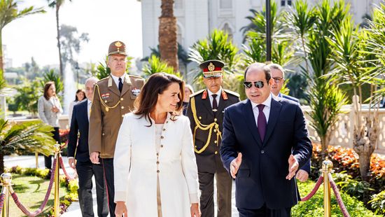 Béke és biztonság - Novák Katalin Egyiptom elnökével találkozott