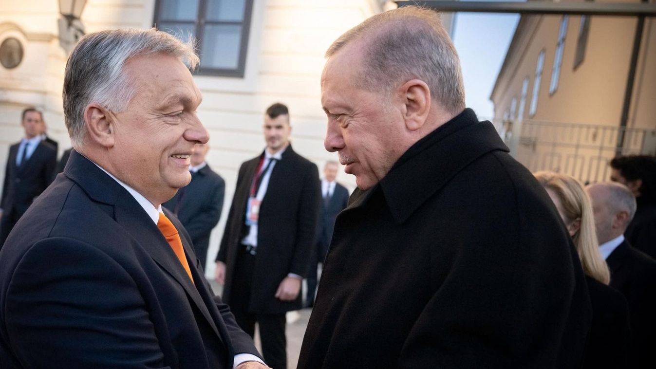  Budapestre látogatott Recep Tayyip Erdogan török elnök