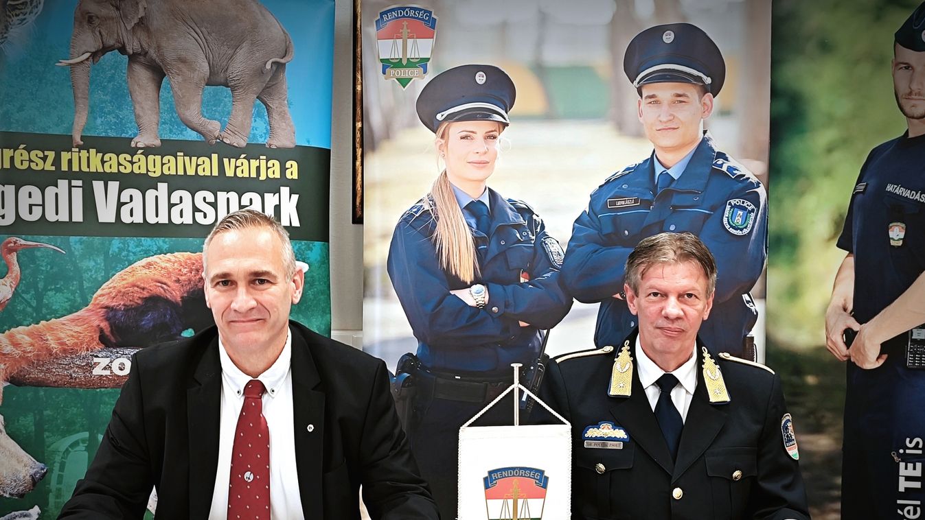 Együttműködést írt alá a Csongrád-Csanád vármegyei Rendőr-Főkapitányság és a Szegedi Vadaspark