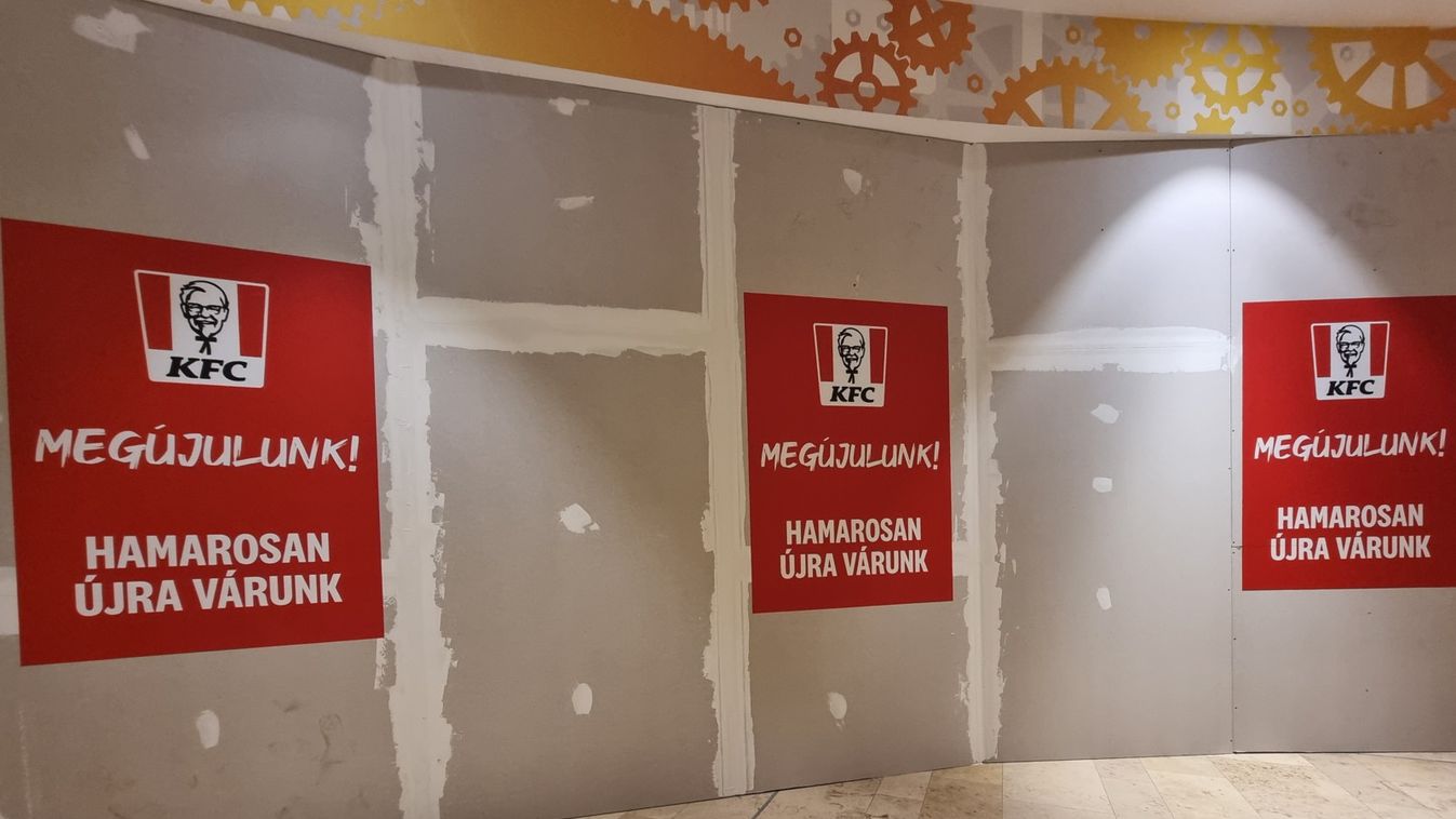 Az Árkád Szegedben található KFC felújítás miatt bezárt