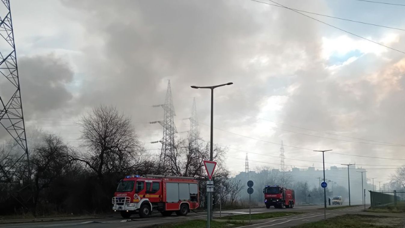 Frissítve: hatalmas füst lepte el a Vértó környékét, a tüzet eloltották