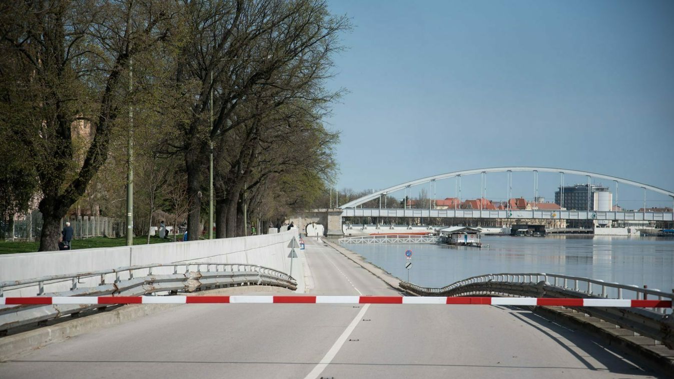 Lezárták a Huszár Mátyás rakpartot, a Belvárosi hídra sem lehet felhajtani autóval