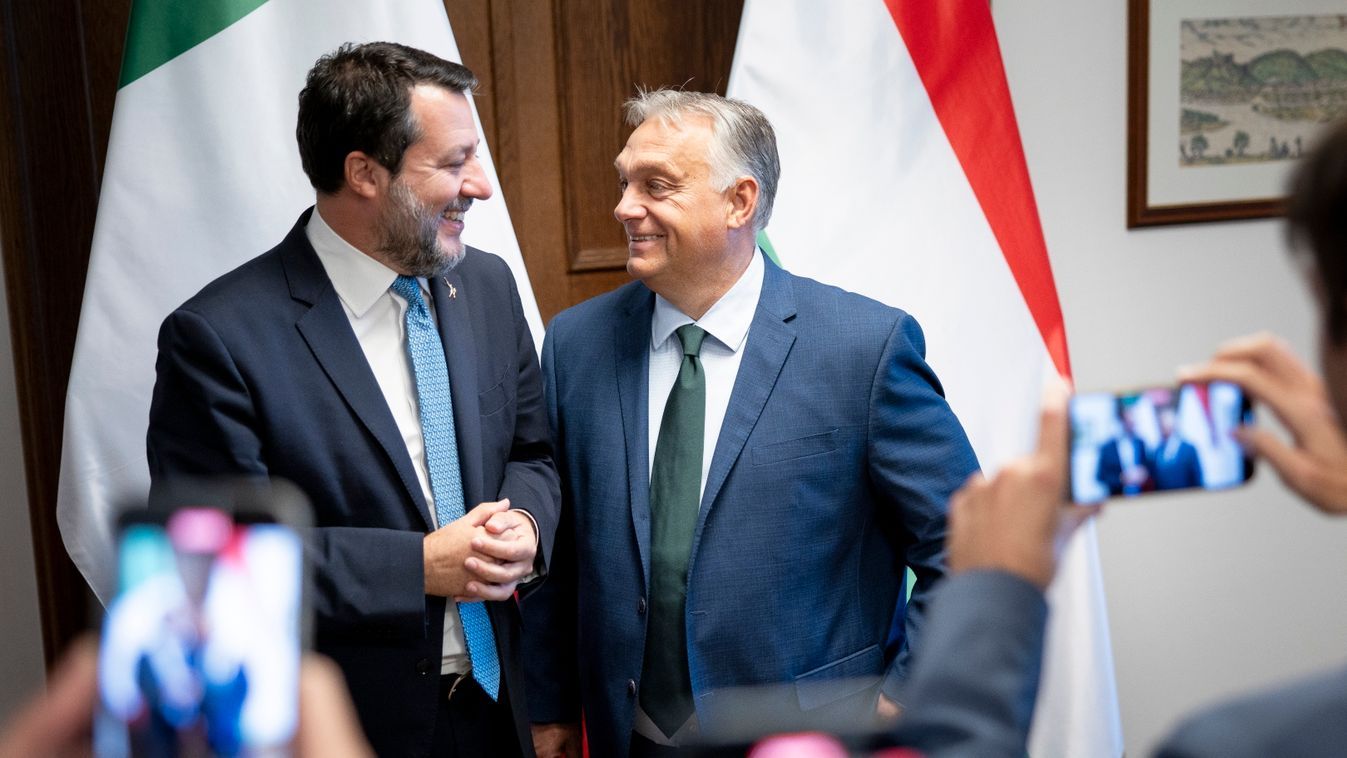 Salvini Budapesten: Tárgyalások Orbánnal az EU jövőjéről + képek