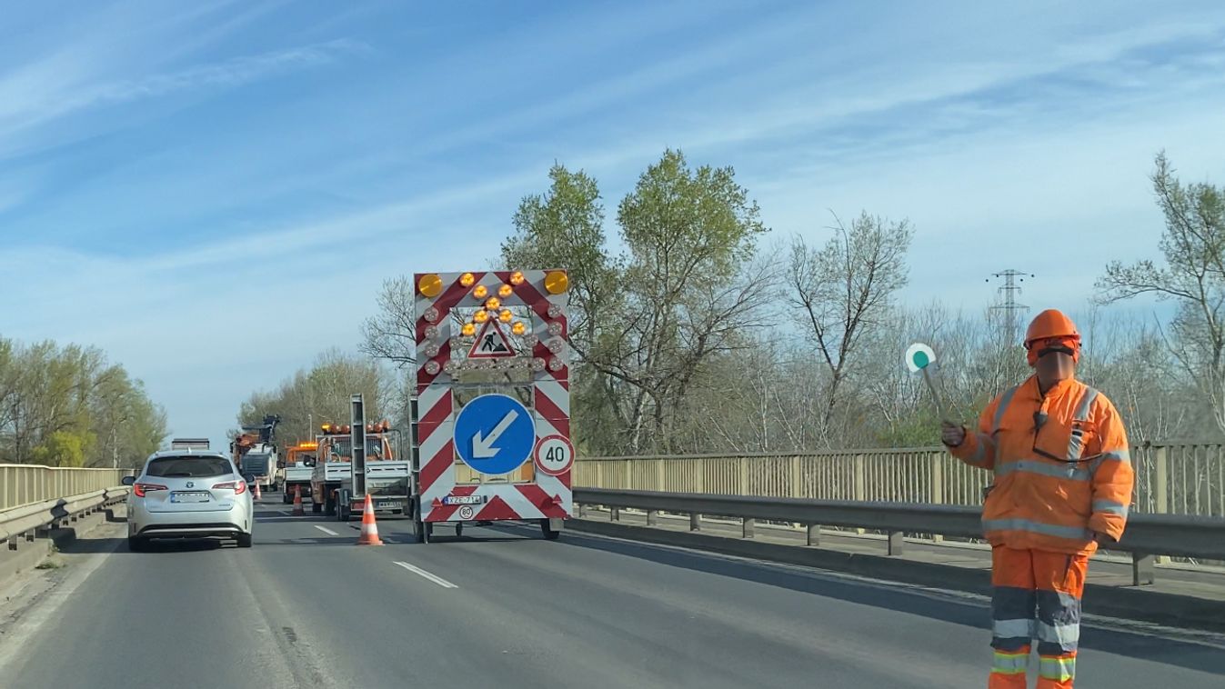 Kátyúzási munkák kezdődnek az Algyői Tisza-hídon