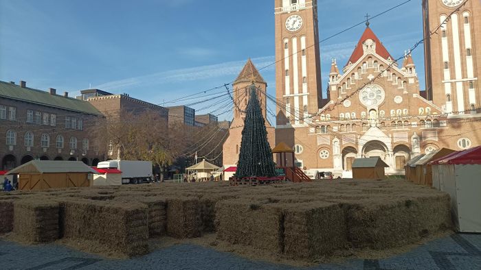 Átalakulóban a Dóm tér, hamarosan teljesen belengi a karácsonyi hangulat +fotók