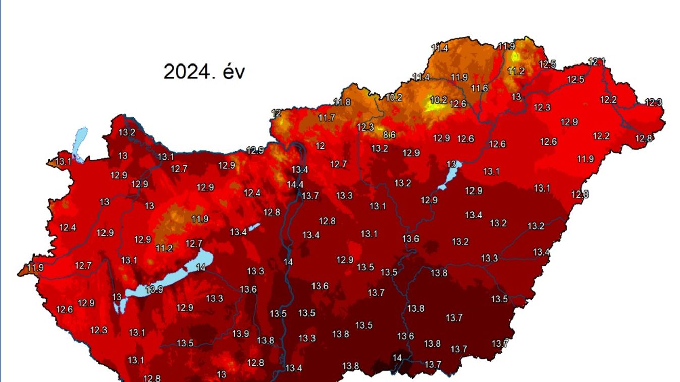 Szeged környékén volt a legnagyobb hőség 2024-ben