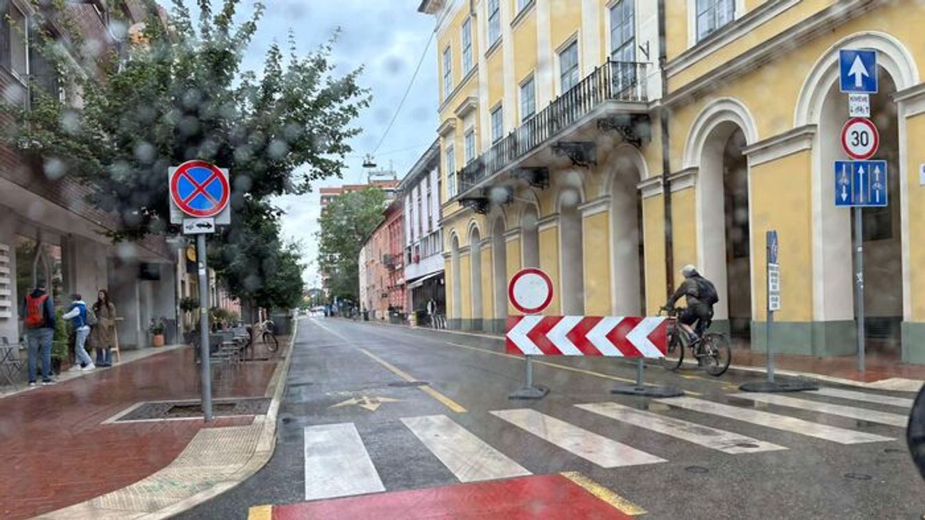 Városszerte útlezárások Szegeden, problémás a közlekedés