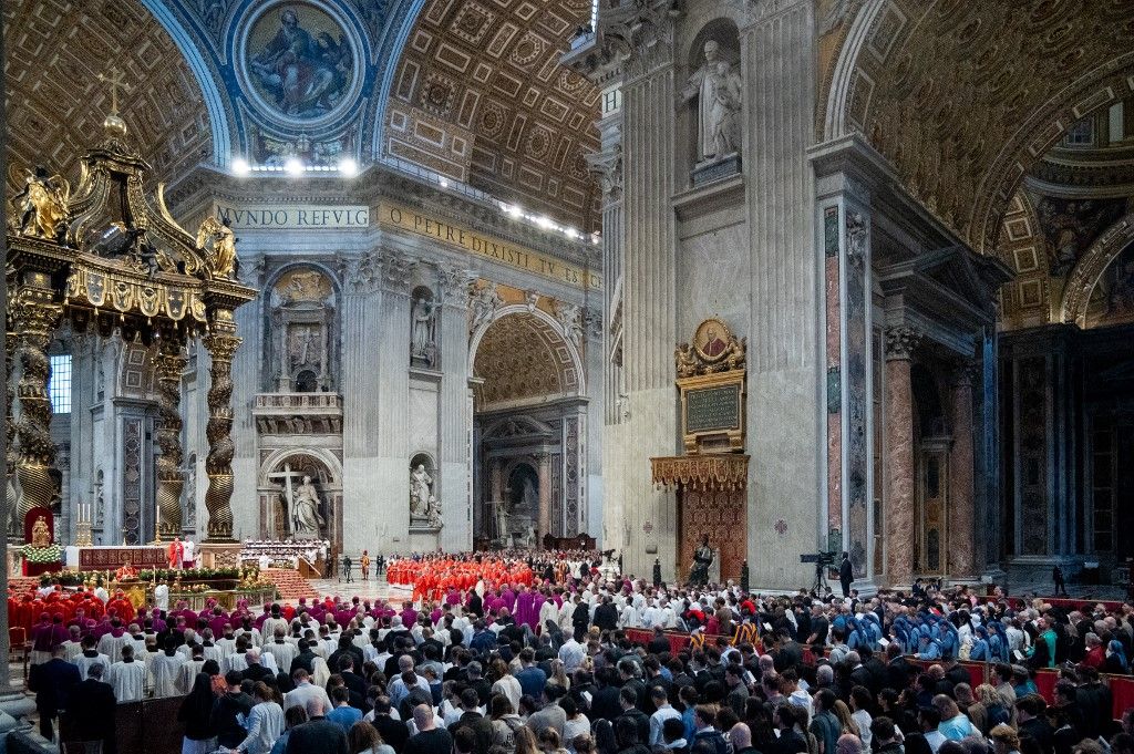 Final Mass Pro Eligendo Pontifice In St. Peter's Basilica Before The Conclave To Elect A New Pope