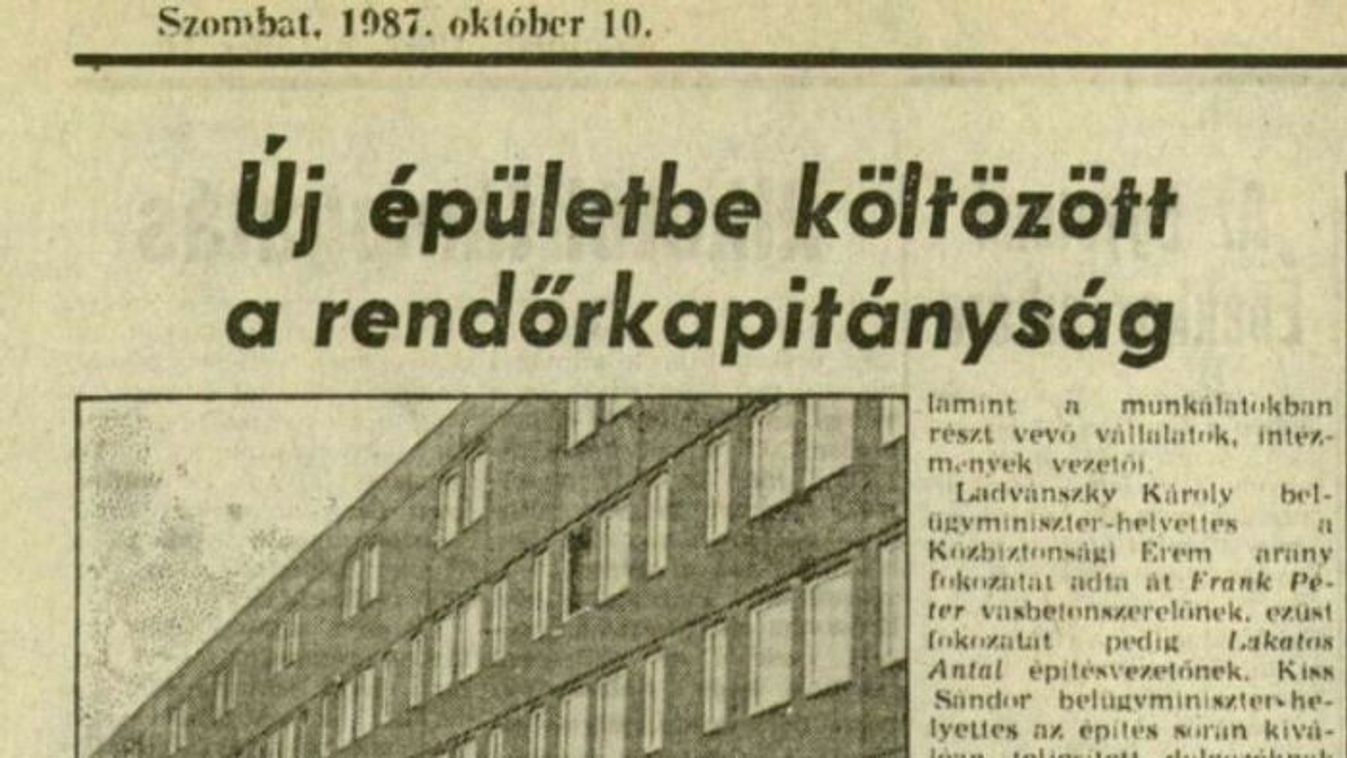 Majd 40 év szolgálat után "nyugdíjazzák" a Szegedi Rendőrkapitányság épületét