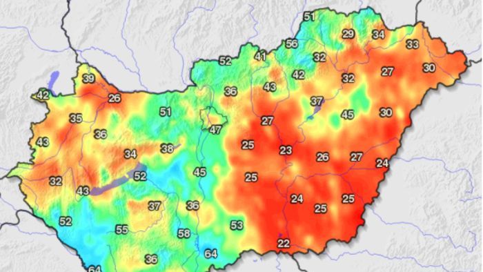 Az országban Szeged környékén a legnagyobb a szárazság
