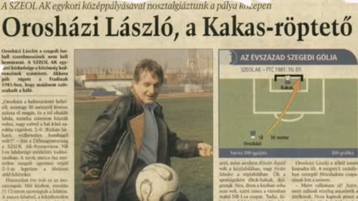 A szeged futball nagyjai: Orosházi László