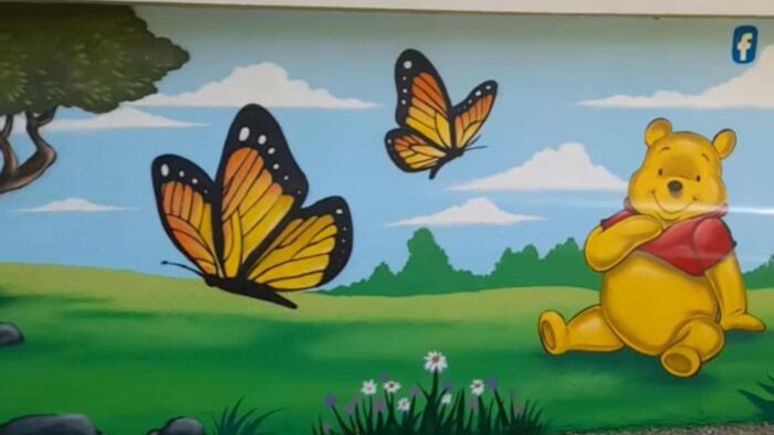 Ismét falfestménnyel gazdagodott Szeged: ezúttal Micimackó érkezett meg +videó